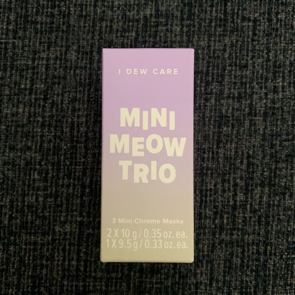 [NIB] I DEW CARE Mini Meow Trio - 3 Chrome Masks - Picture 7 of 8